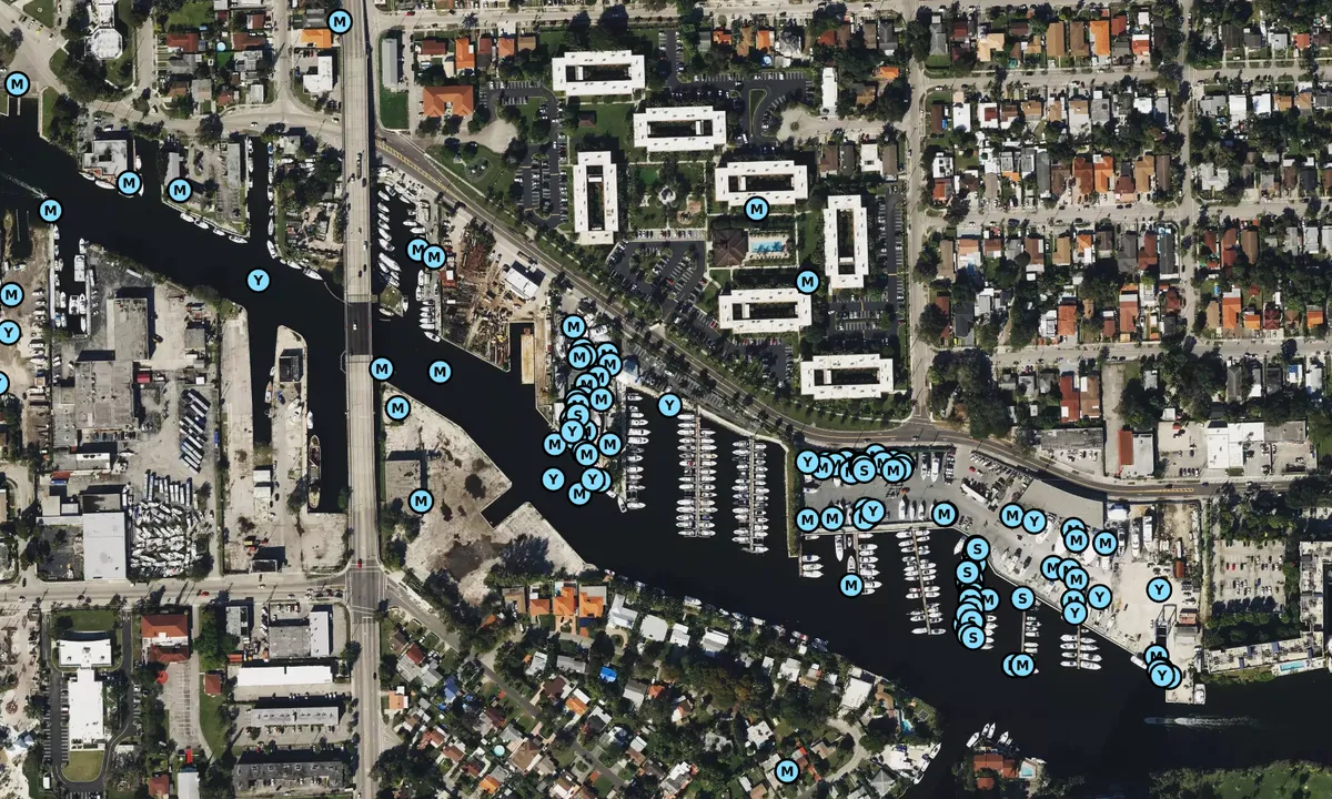 Satelite image of River Cove Marina
