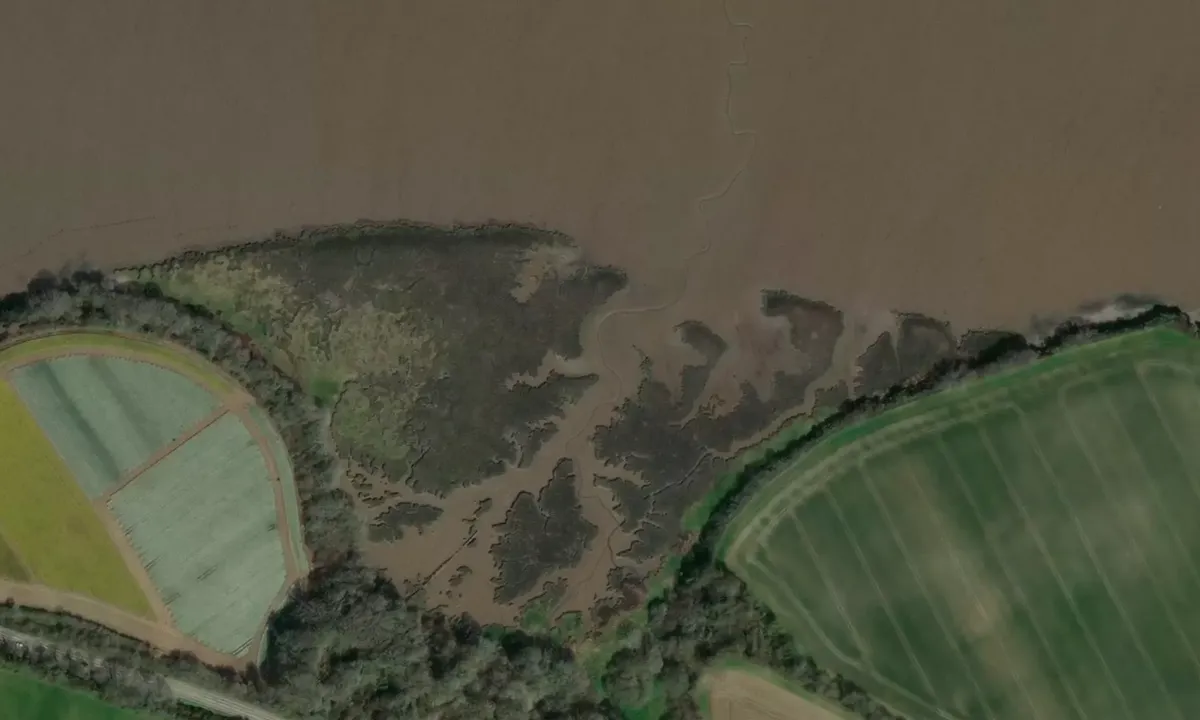 Satelite image of River Lynher