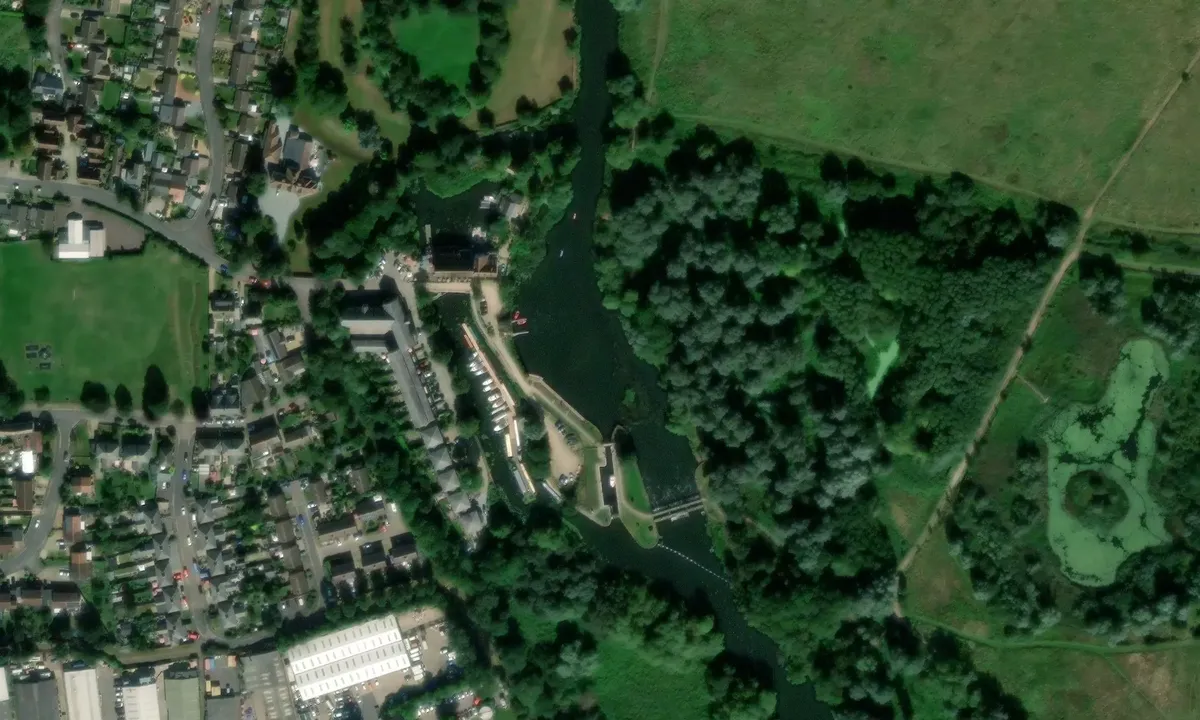 Satelite image of River Mill Marina