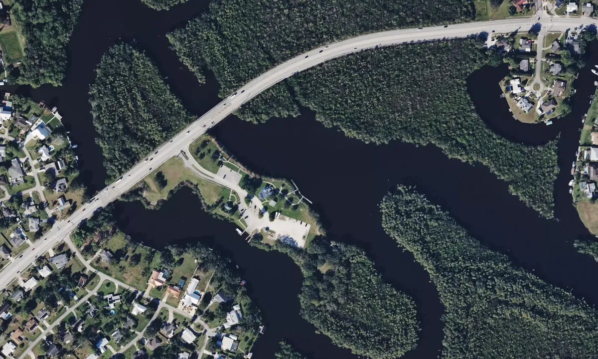 Satelite image of River Park Docks