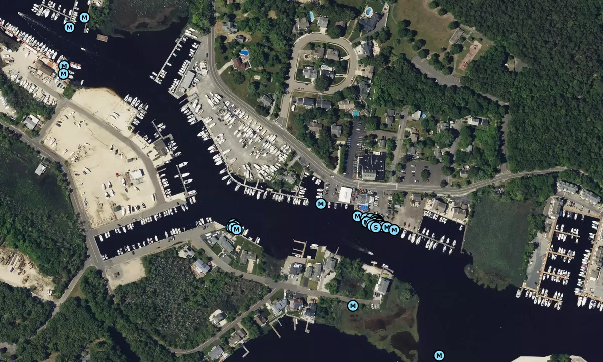 Satelite image of Rivers Edge Marina - Lacey Township