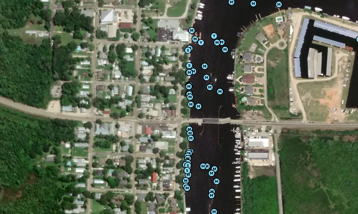 Satelite image of Riverside Bar