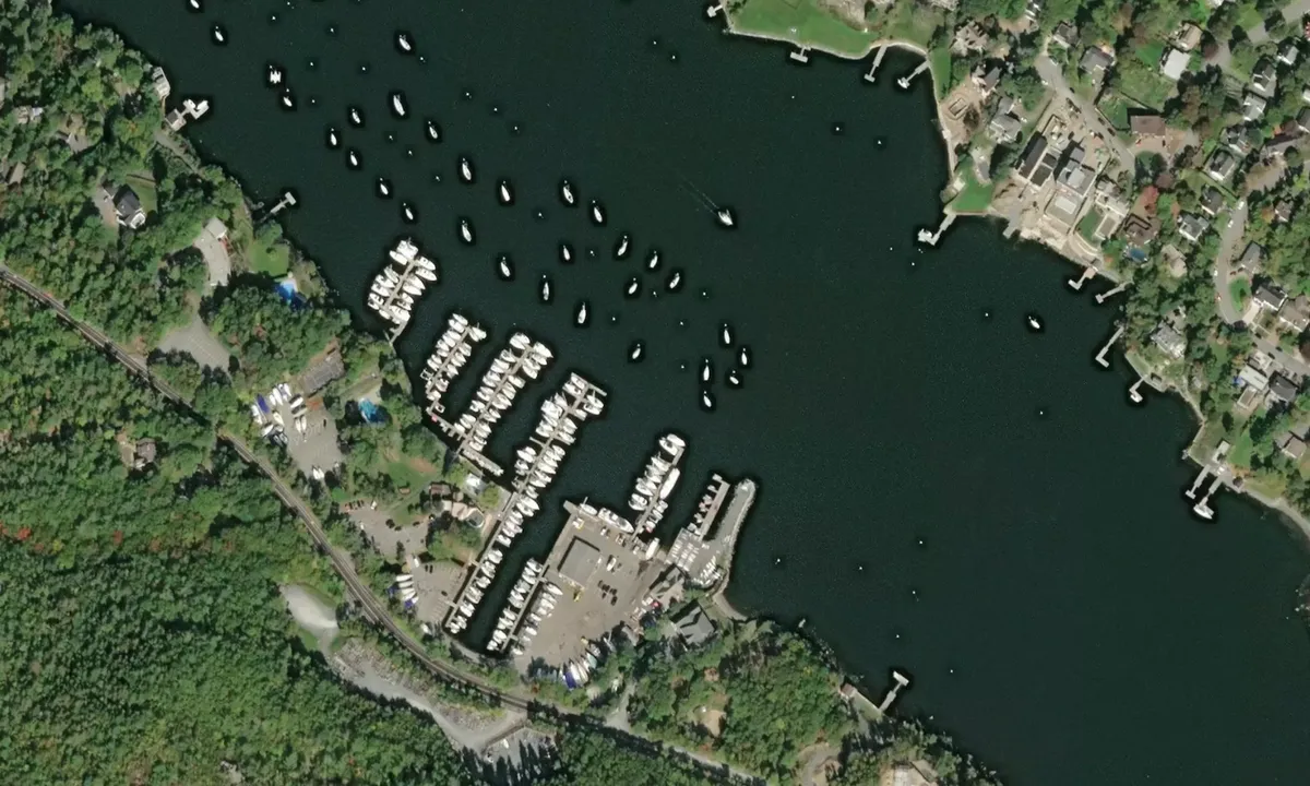 Flyfoto av RNSYC Mooring Field
