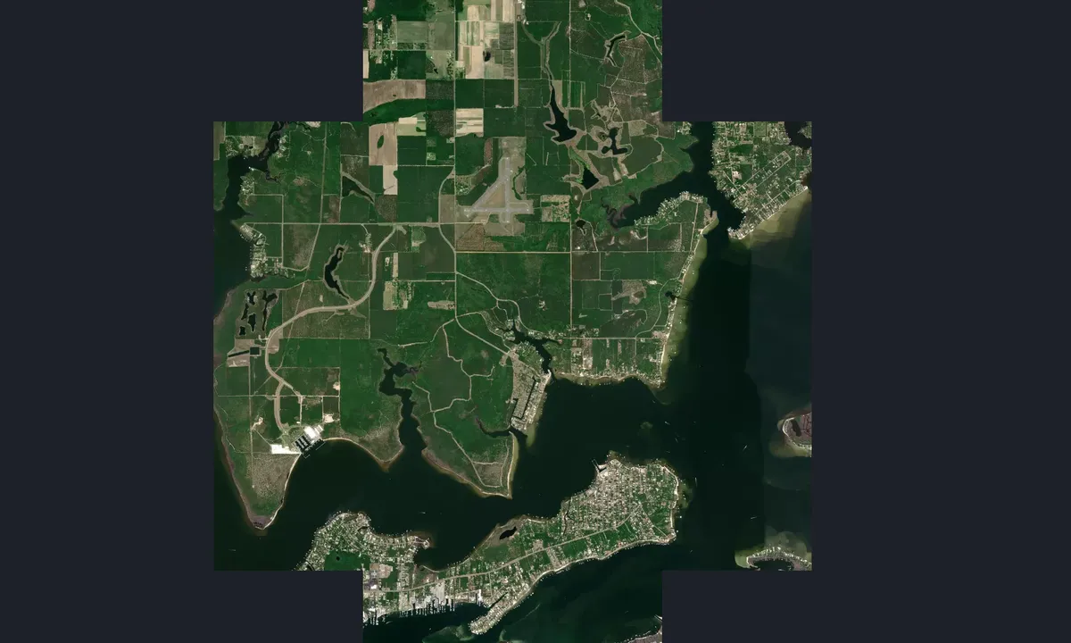 Flyfoto av Roberts Bayou