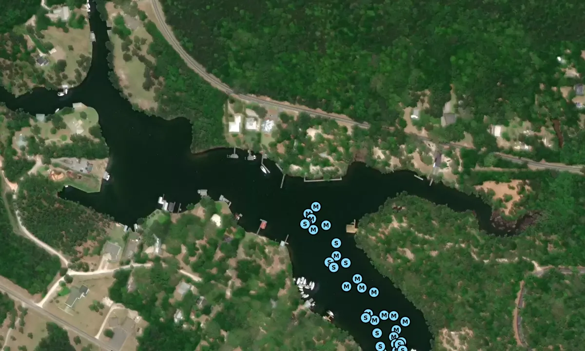 Satelite image of Roberts Bayou