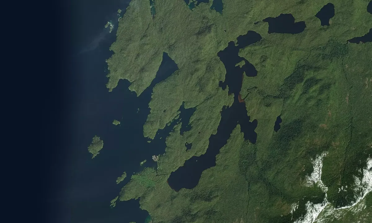 Flyfoto av Rock Inlet