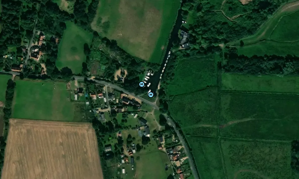 Satelite image of Rockland st mary