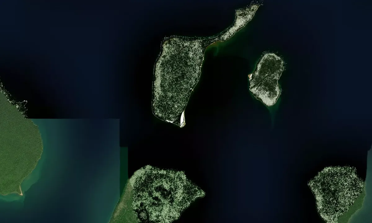 Flyfoto av Rocky Island South