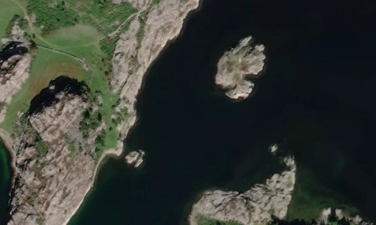 Flyfoto av Rödhammarfjorden - Veddö - Fiskholmen