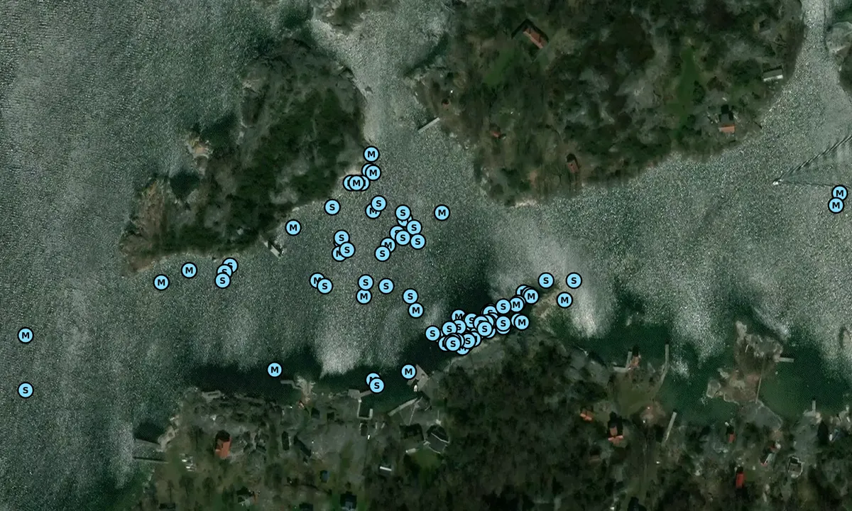 Satelite image of Rödlöga - Megelskär