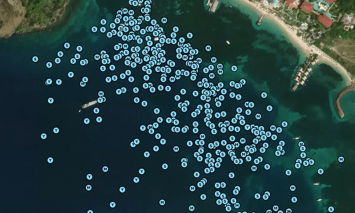 Satelite image of Rodney Bay North