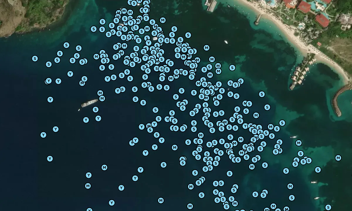 Satelite image of Rodney Bay North