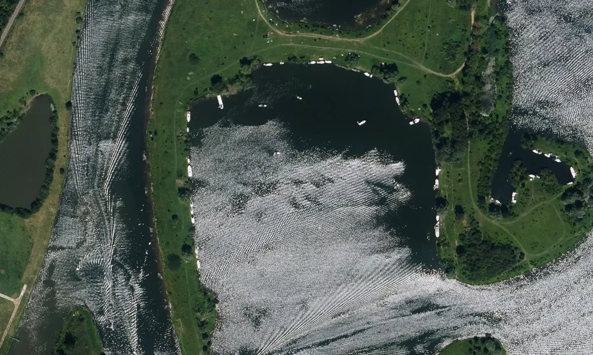 Flyfoto av Roermond Oolderplas