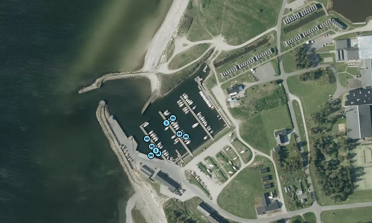 Satelite image of Rønbjerg Havn