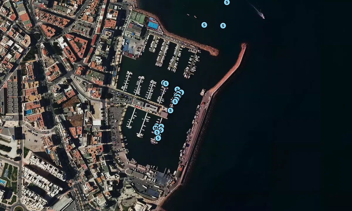 Satelite image of Roquettas de Mar Marina