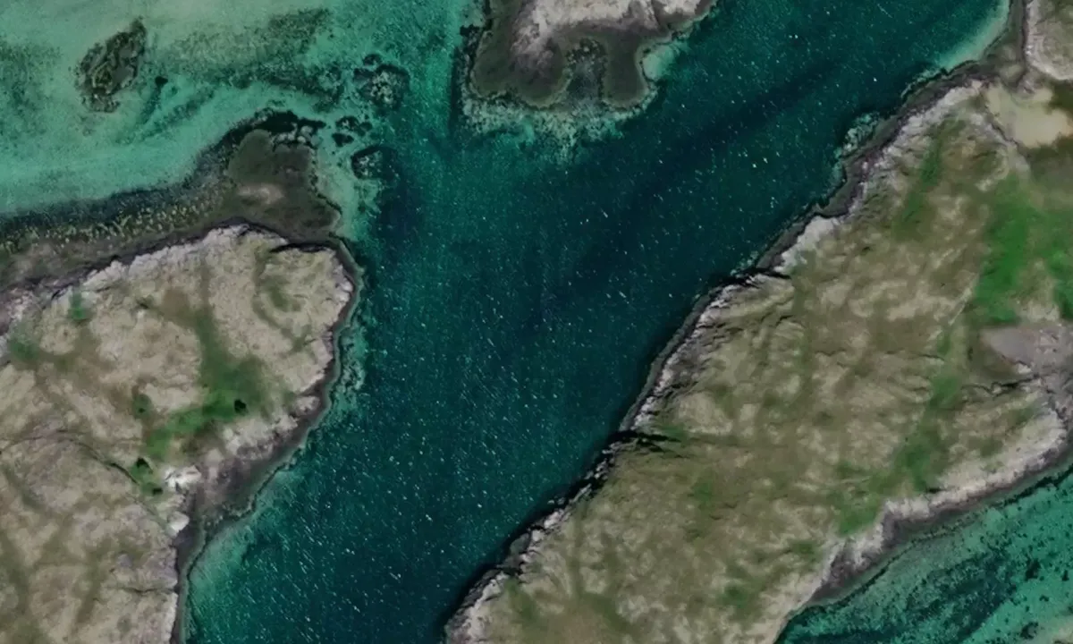 Satelite image of Rørholmen