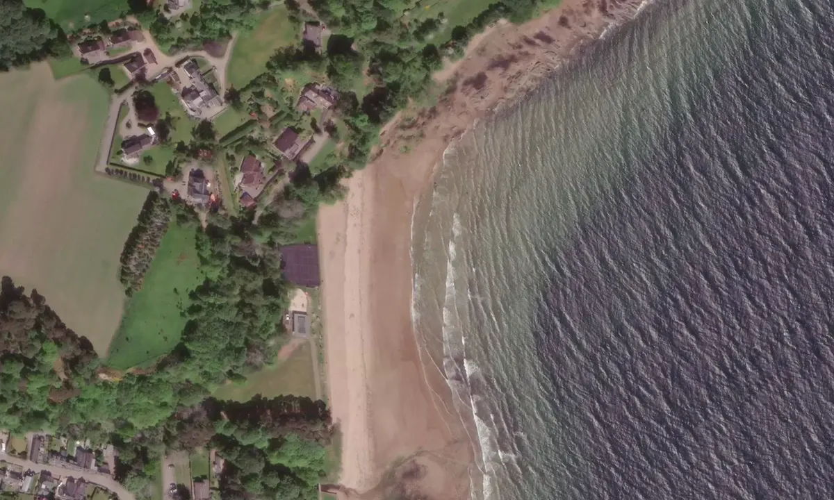 Flyfoto av Rosemarkie bay