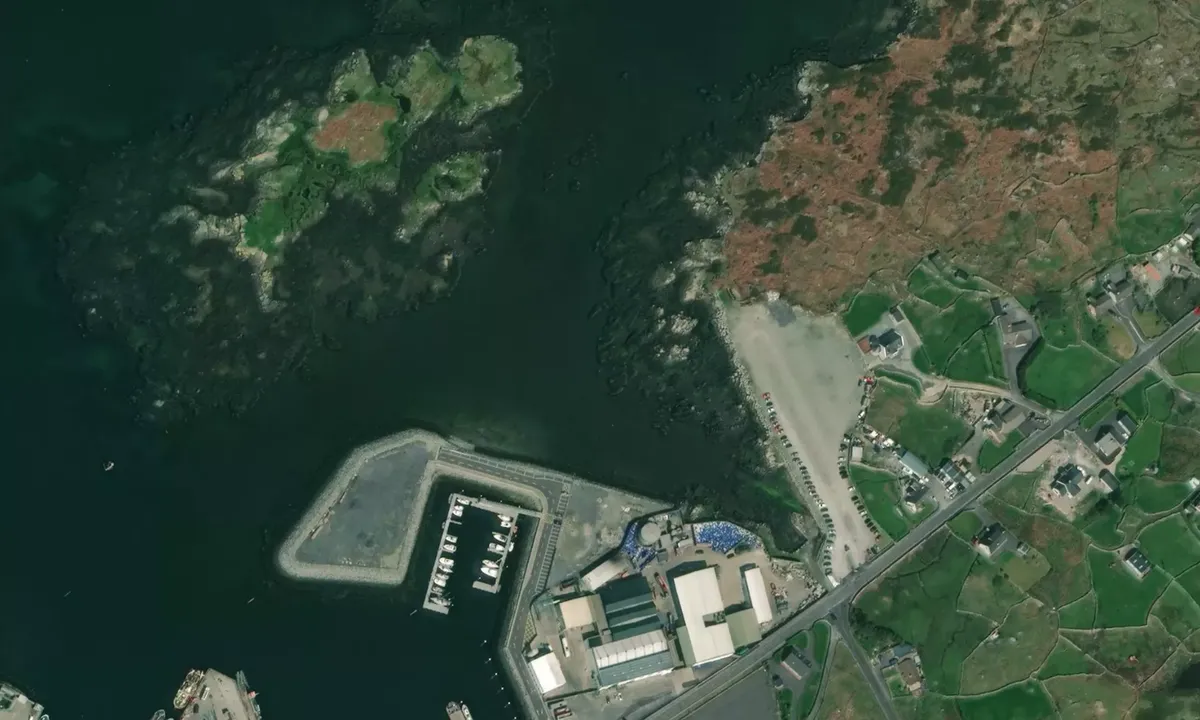 Flyfoto av Rossaveel Marina