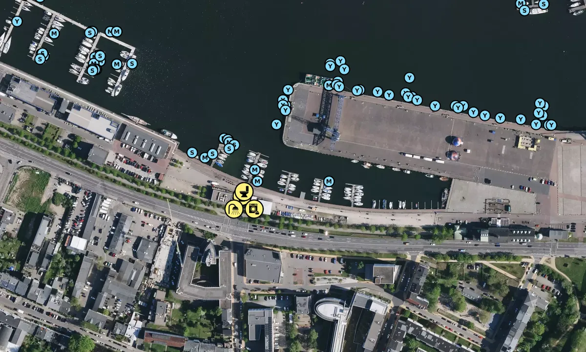 Satelite image of Rostocker Segelverein Citybootshafen e.V.