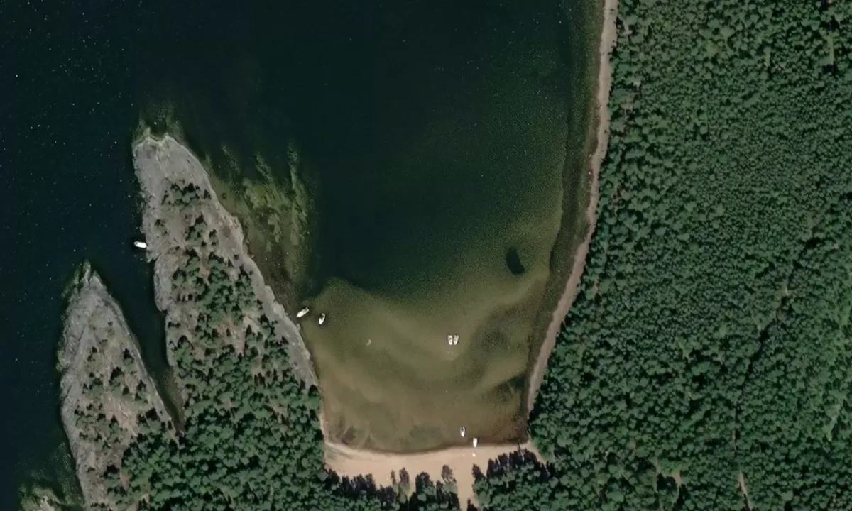 Satelite image of Rövarsand