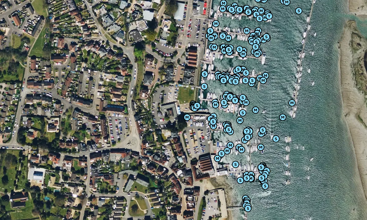 Satelite image of Royal Air Force Yacht Club
