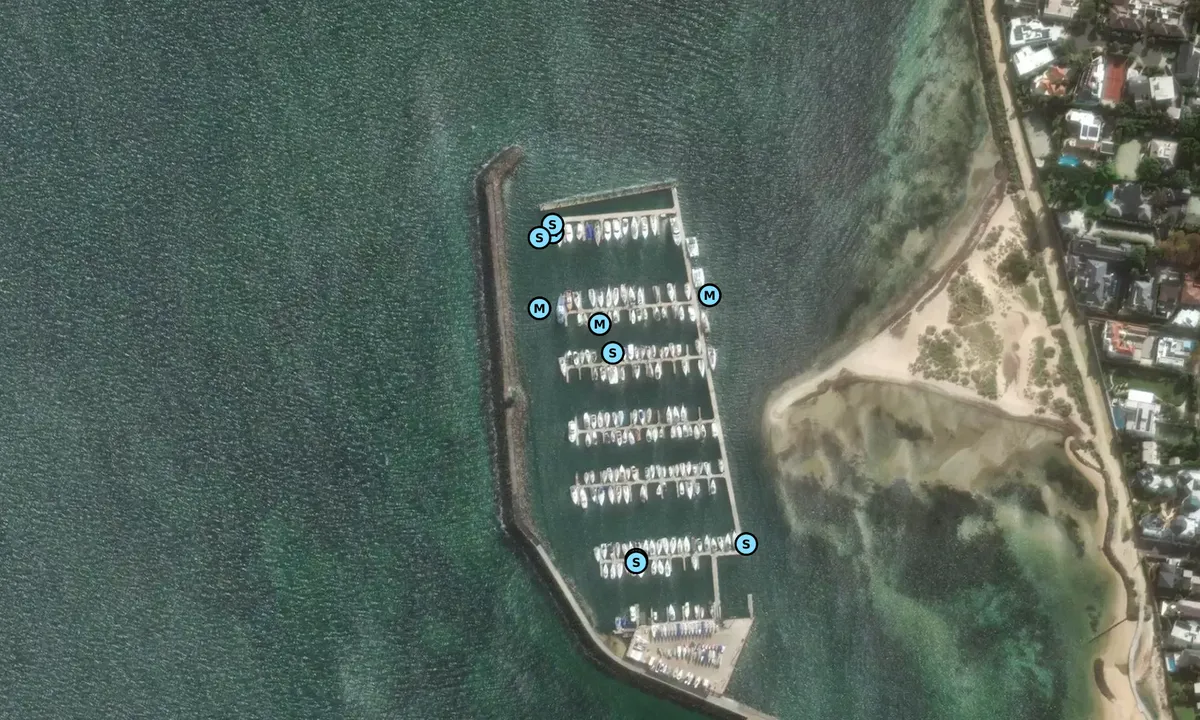 Satelite image of Royal Brighton Yacht Club Marina