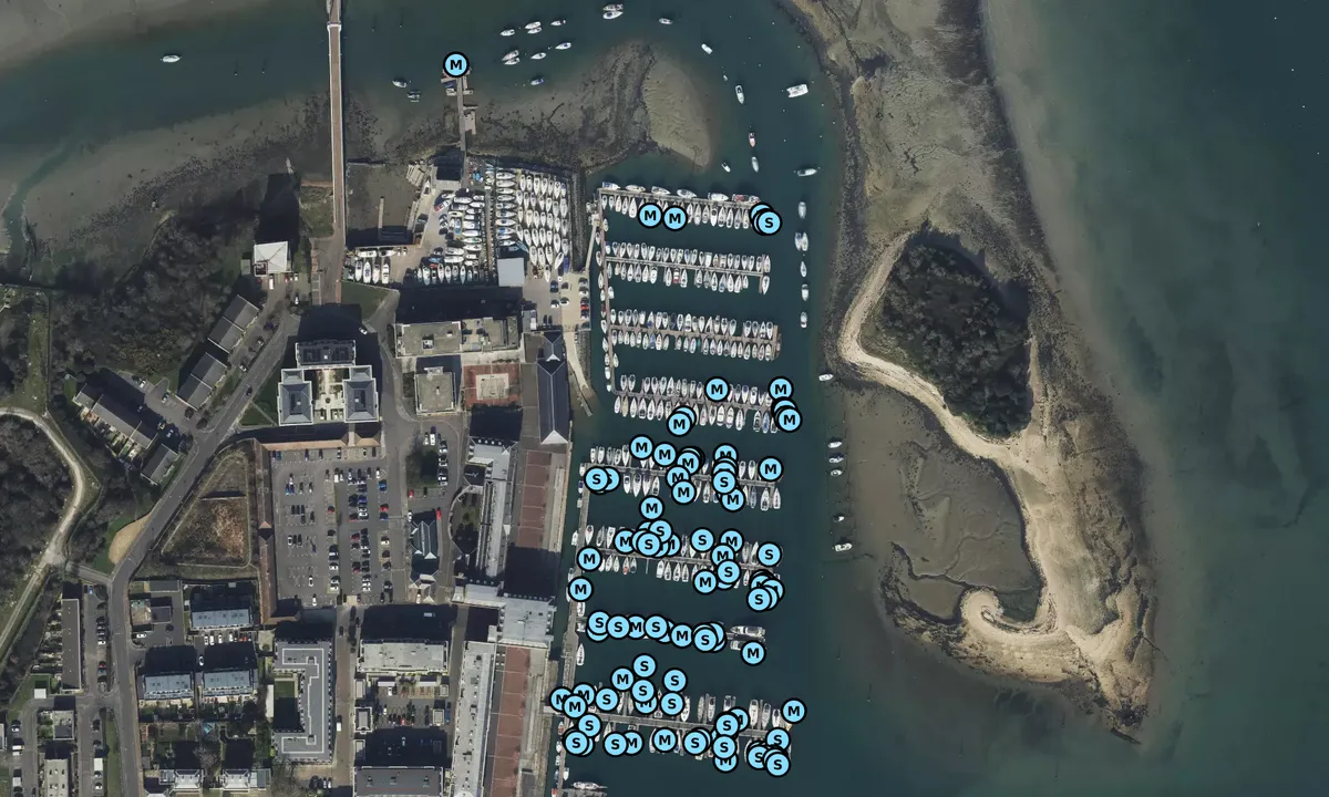 Satelite image of Royal Clarence Marina - Gosport