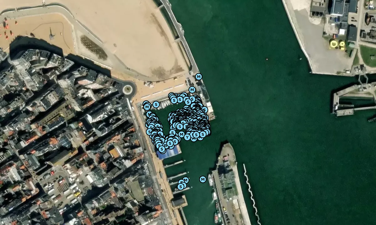 Satelite image of Royal North Sea Yacht Club - Ostend