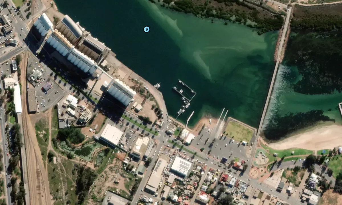 Satelite image of Royal Port Pirie Yacht Club