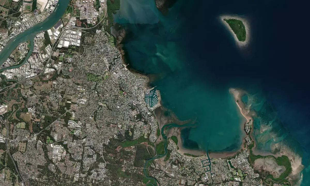 Flyfoto av Royal Queensland Yacht Squadron