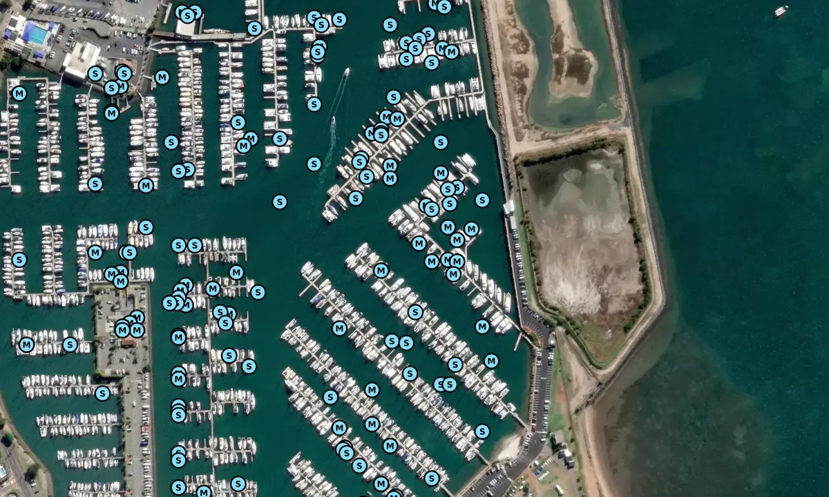 Satelite image of Royal Queensland Yacht Squadron