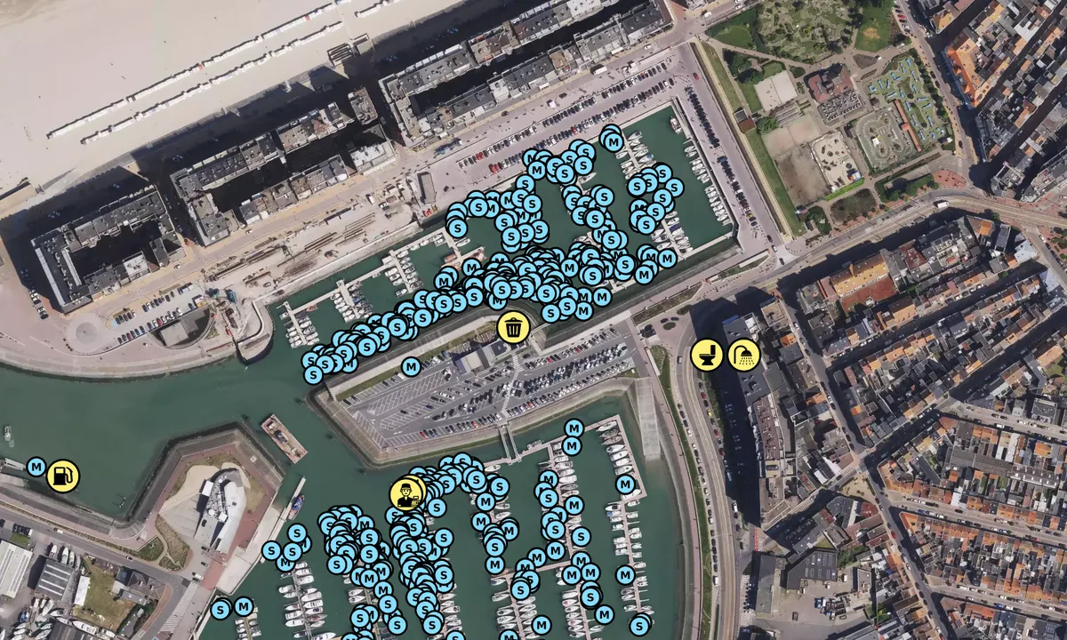 Satelite image of Royal Scarphout Yachtclub Blankenberge