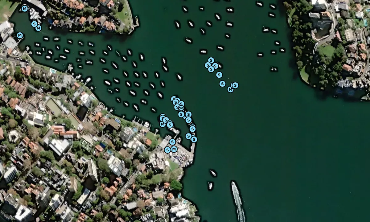 Satelite image of Royal Sydney Yacht Squadron