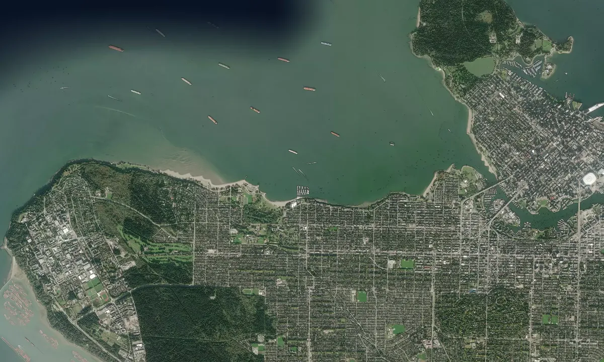 Flyfoto av Royal Vancouver Yacht Club - British Columbia