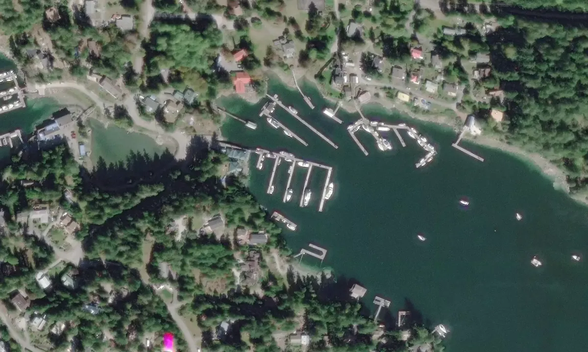 Flyfoto av Royal Vancouver Yacht Club Outstation - Garden Bay