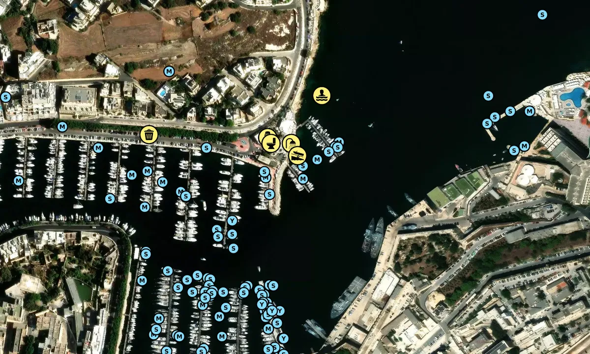 Satelite image of Royal Yacht Club Marina