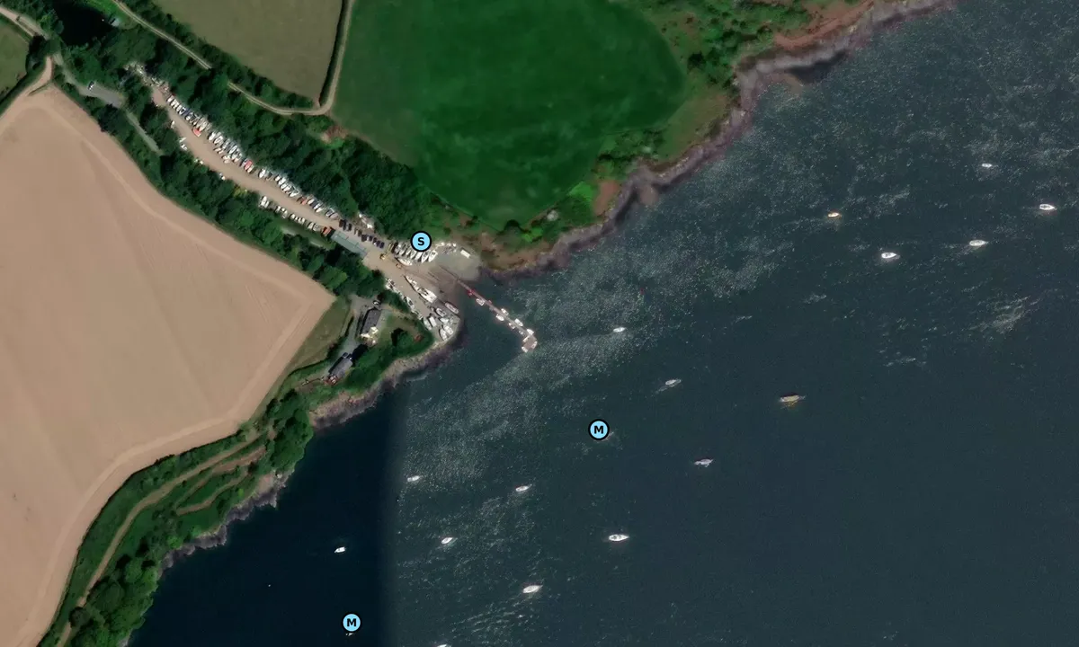 Satelite image of Rudders Boat Yard