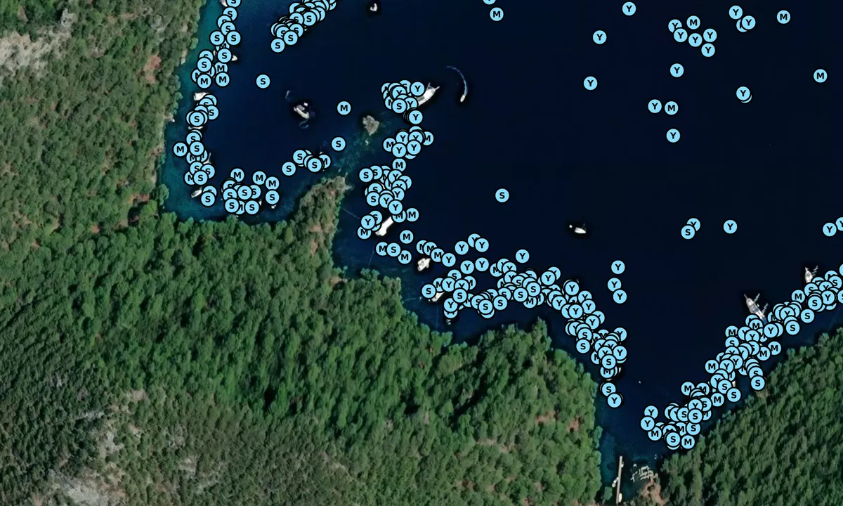 Satelite image of Ruin Bay