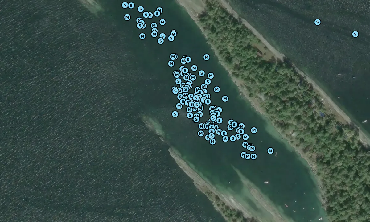 Satelite image of Ruxton Island - Herring Bay