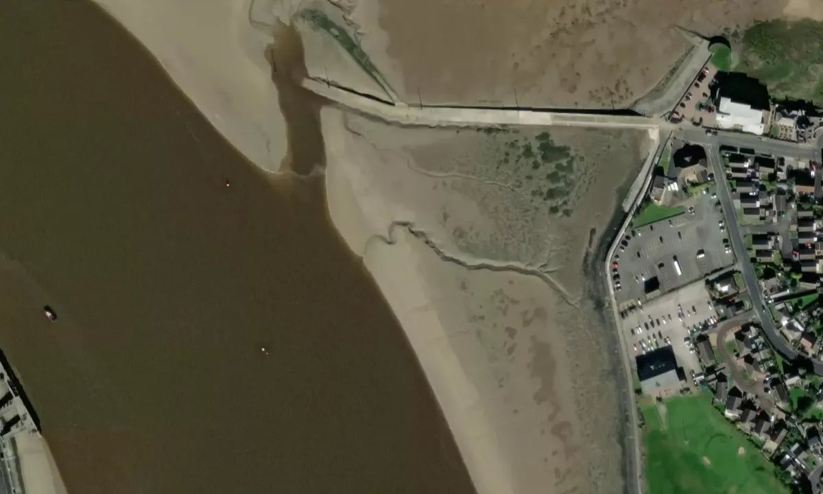 Satelite image of Rver Wyre Entrance