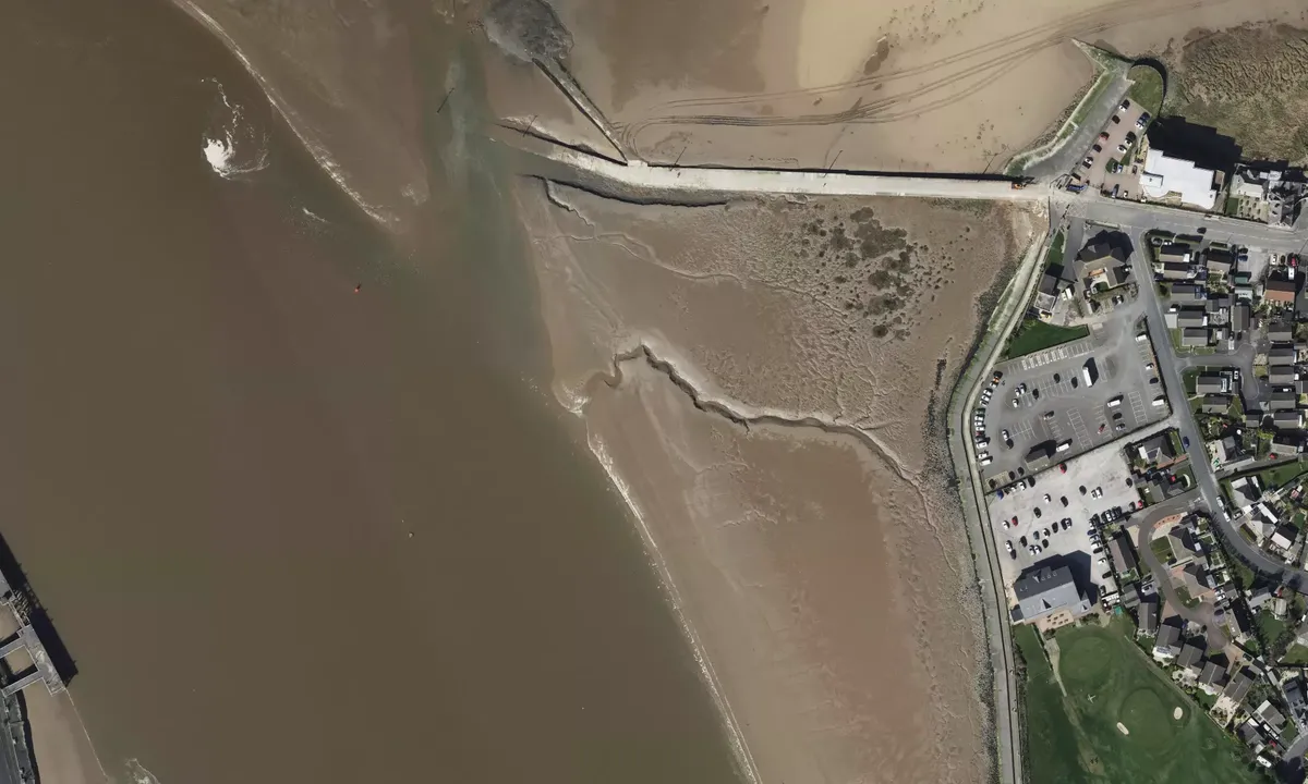 Satelite image of Rver Wyre Entrance
