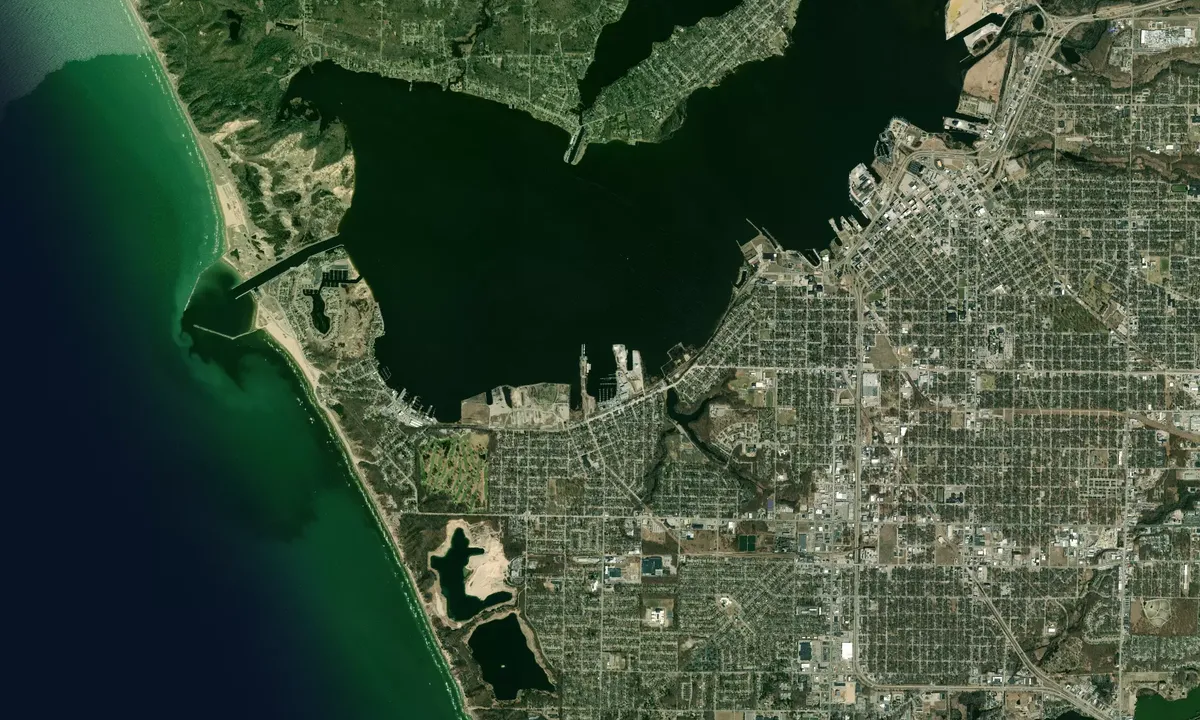 Flyfoto av Safe Harbor Great Lakes - Muskegon