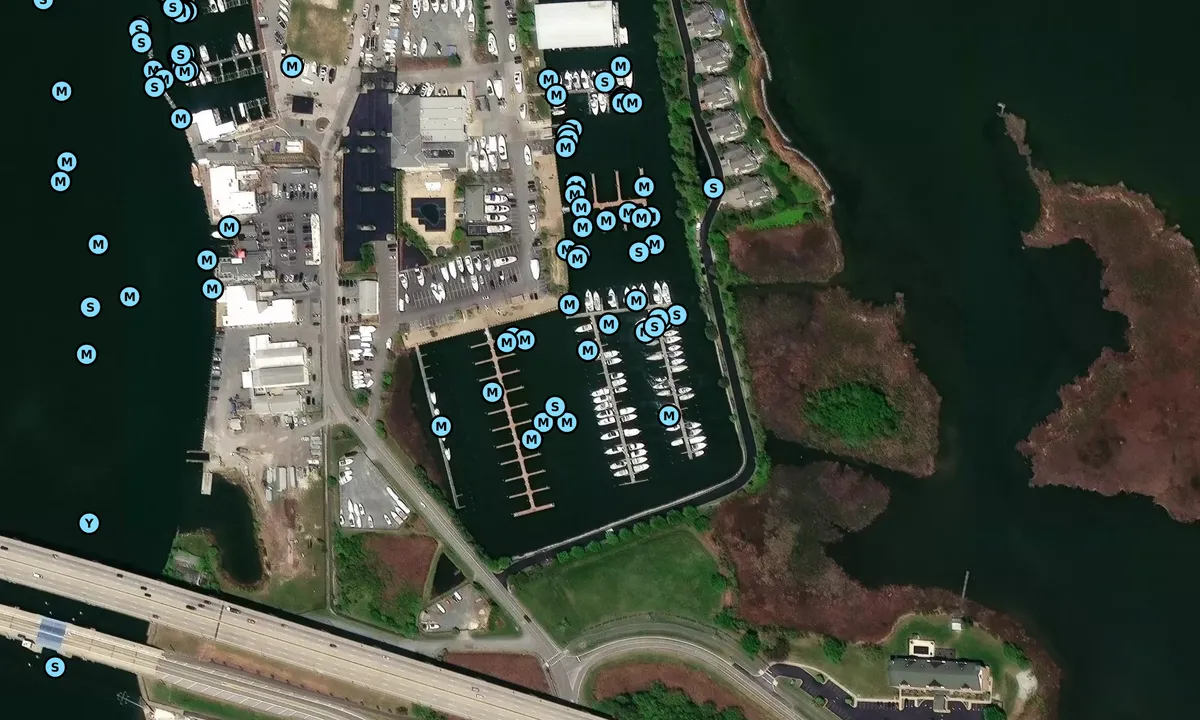 Satelite image of Safe Harbor Narrows Point
