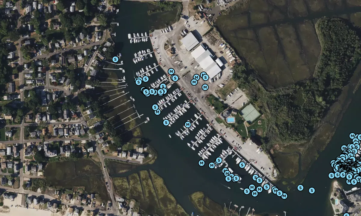 Satelite image of Safe Harbor Pilots Point Marina