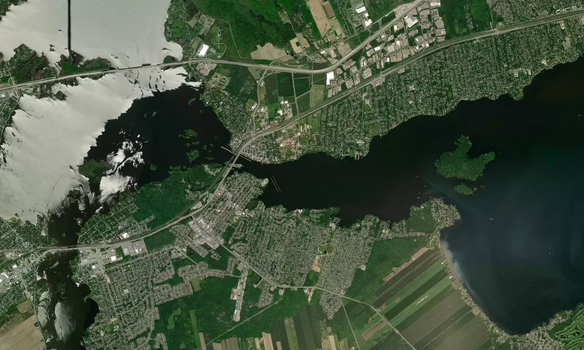 Flyfoto av Saint Anne De Bellevue