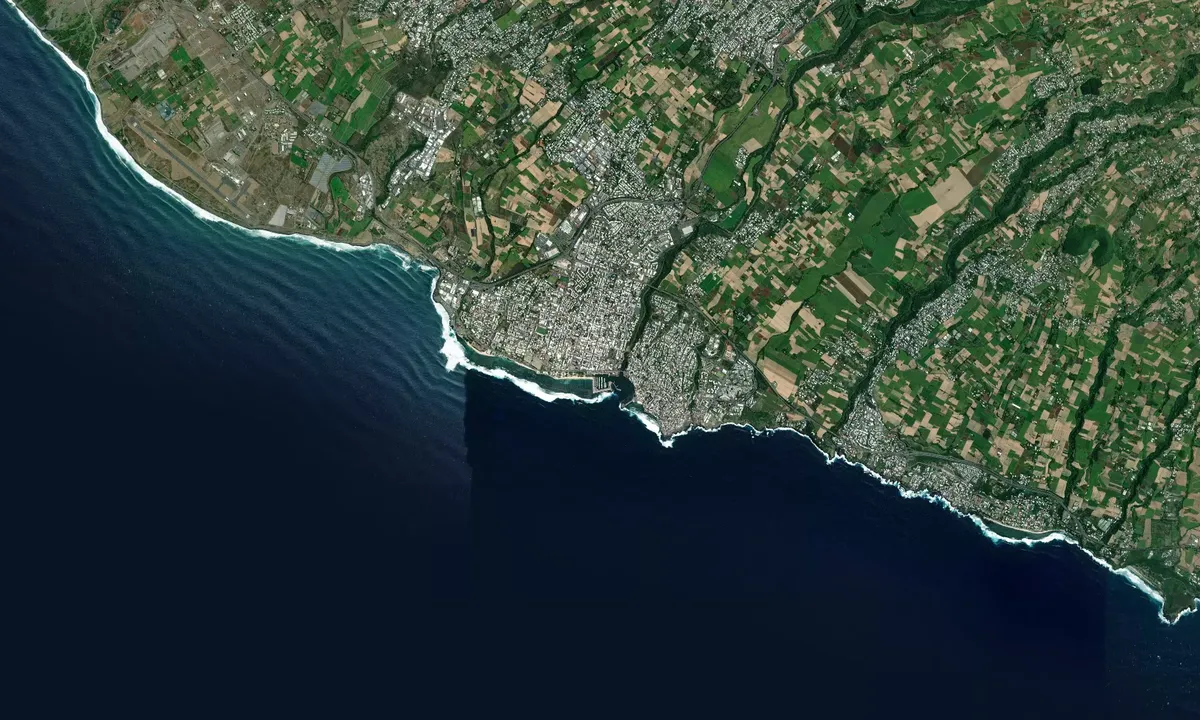 Flyfoto av Saint Pierre, La Réunion