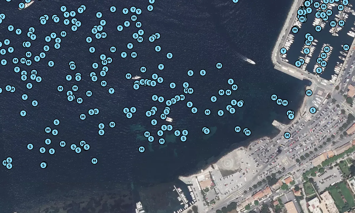 Satelite image of Saint-Tropez