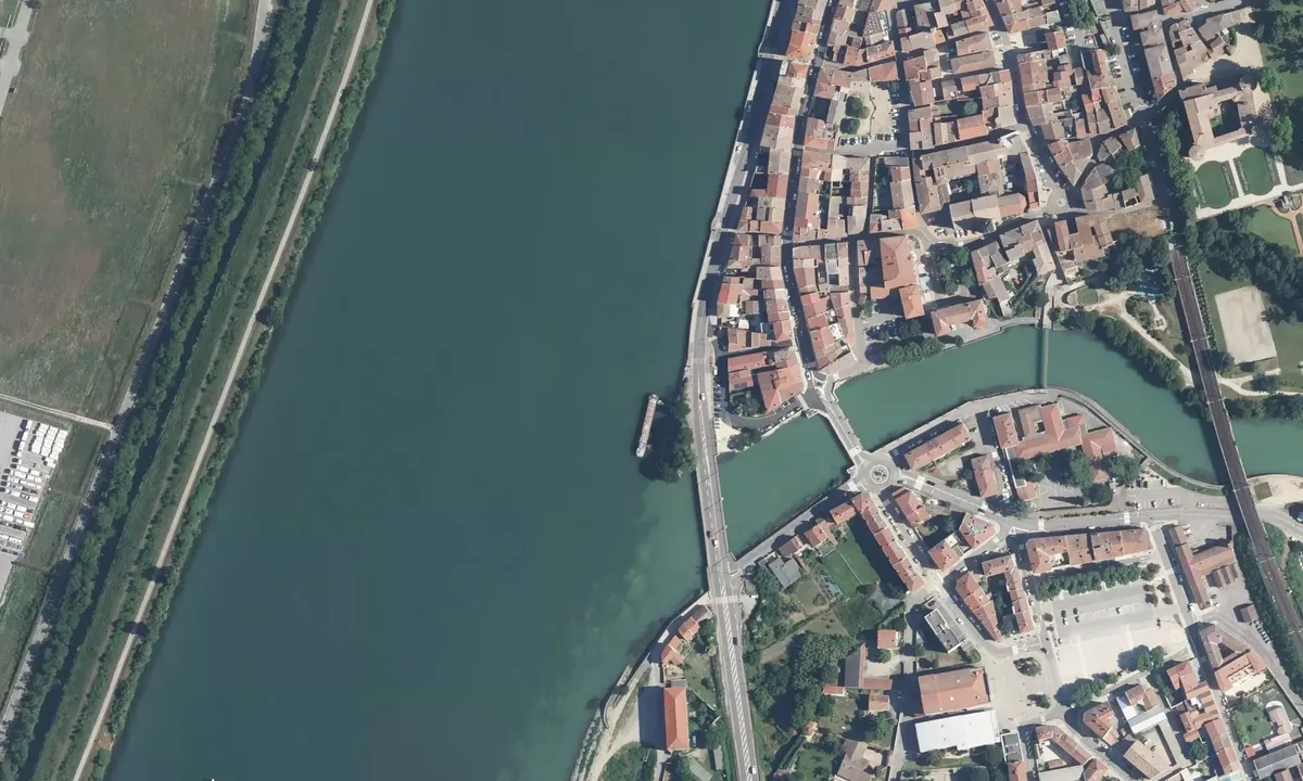 Satelite image of Saint-Vallier sur Rhône Centre