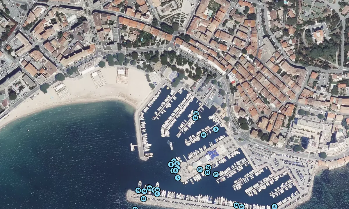 Satelite image of Sainte-Maxime - Port public