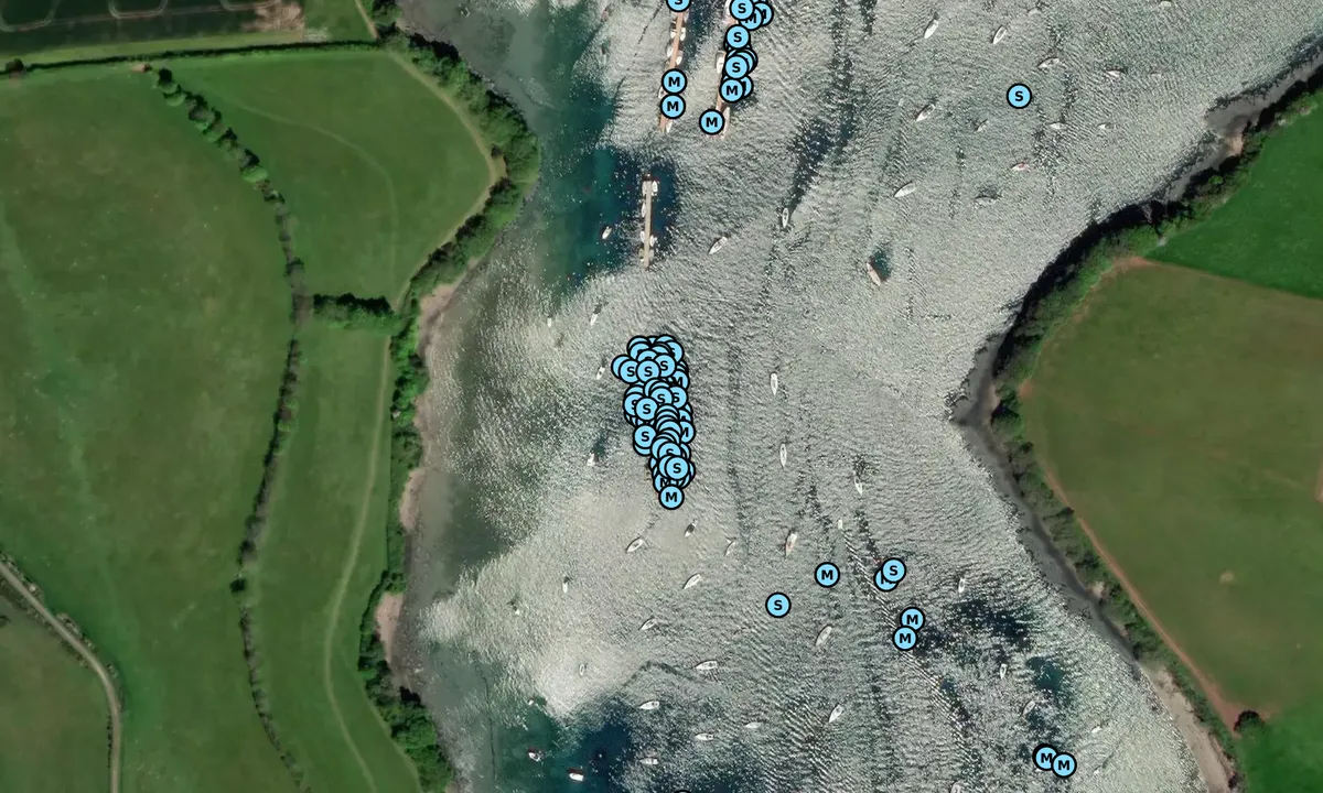 Satelite image of Salcombe Visitors pontoon